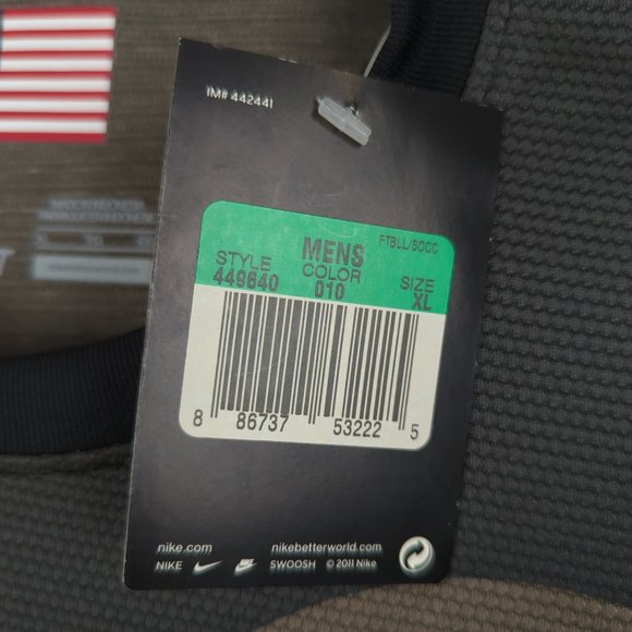 Nike US Soccer National Team Black long sleeve goalkeepers jersey - XL - NWT - Picture 5 of 11